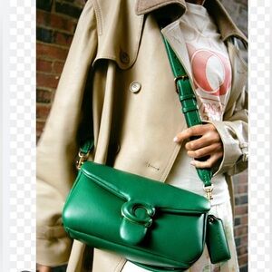 Coach Green Pillow Tabby 26